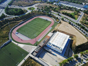 Construcció de pista d'atletisme