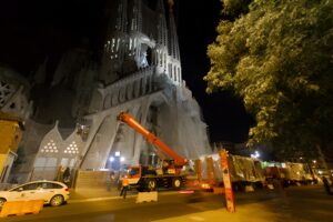 Treballs a la Sagrada Família de Barcelona