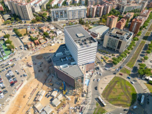 Vista aèrea edifici hospital