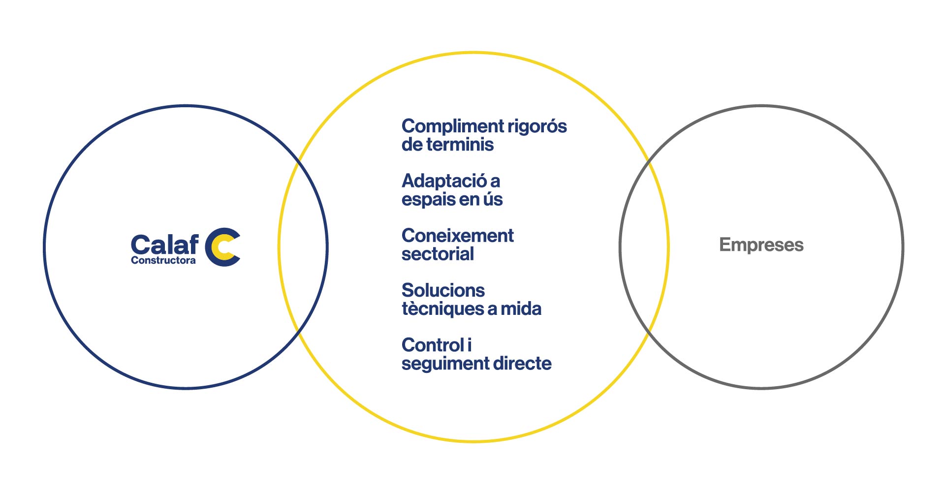 Inforgrafia sobre el que oferim com a constructora per a empreses